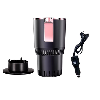 Smart car cup holder with display for home and office.