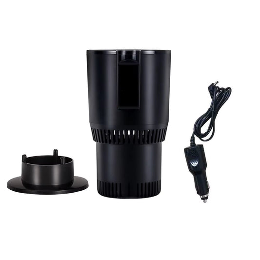 Smart car cup holder with display for home and office.